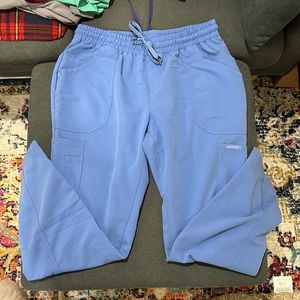 Jaanuu 8 pocket slim cargo pants ceil blue